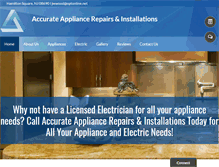 Tablet Screenshot of accurateappliancerepairandinstallation.com